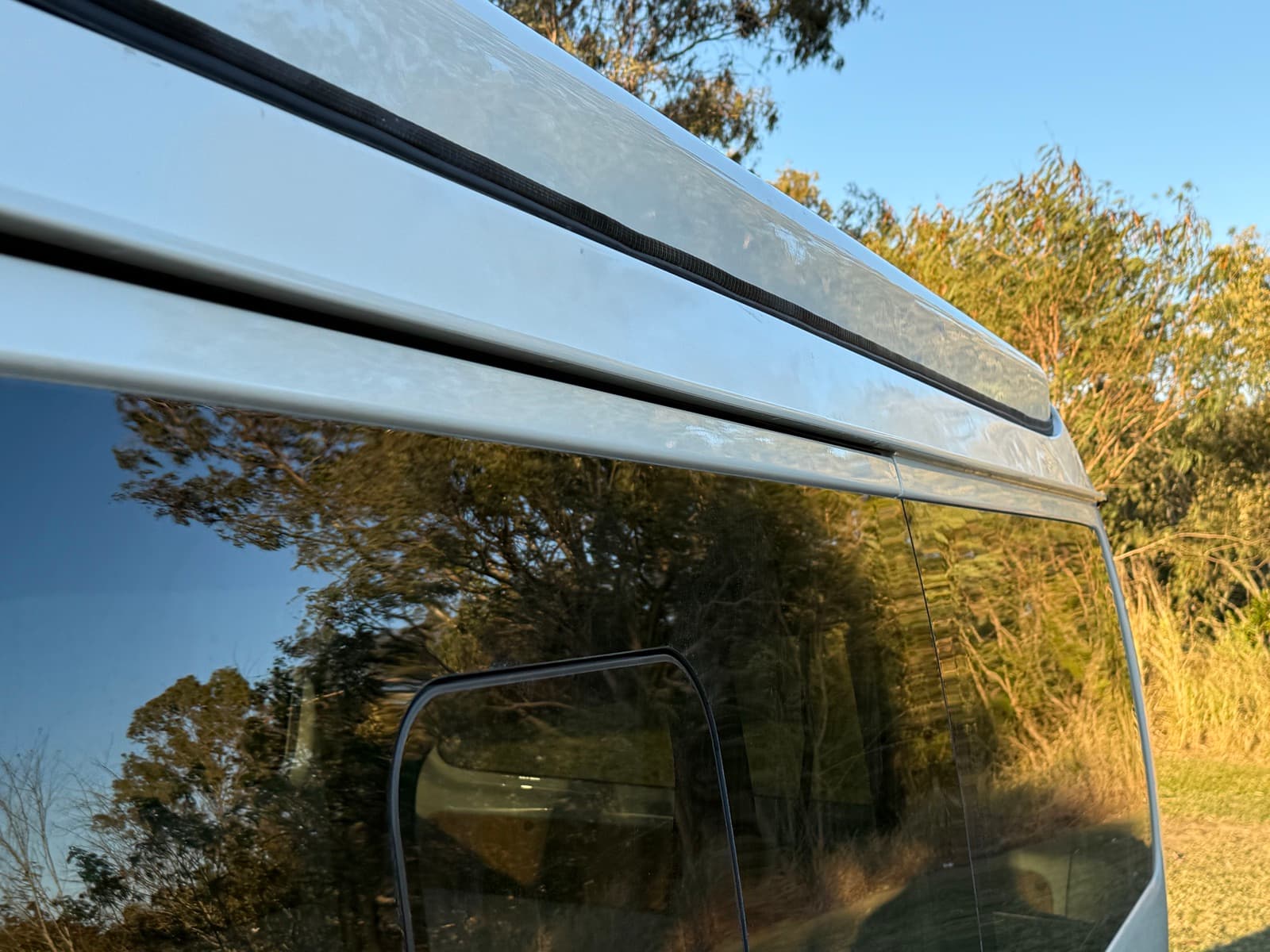 Fiberglass seal detail showing quality